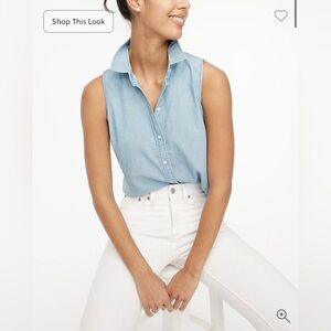 J.Crew Chambray button-up shirt in signature fit